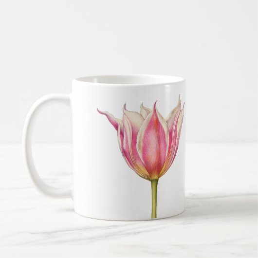 Pink Tulip Tasse (Links)