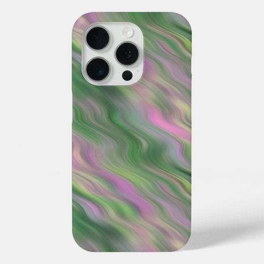 Pink Tulip Wavy Textur Case-Mate iPhone Hülle (Rückseite)