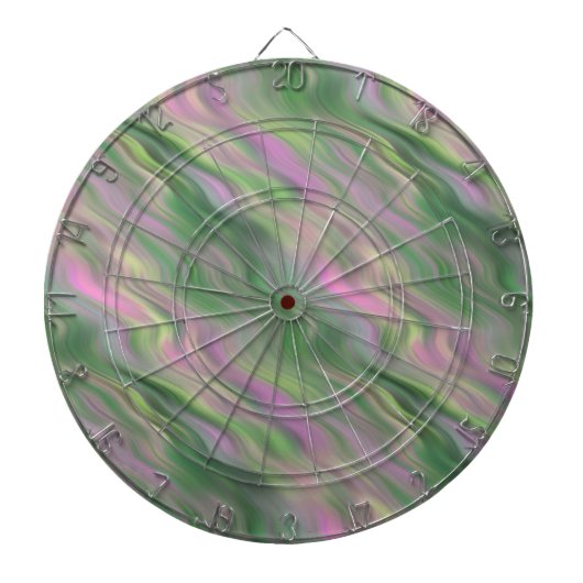 Pink Tulip Wavy Textur Dartscheibe (vorne)