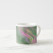 Pink Tulip Wavy Textur Espressotasse (Vorderseite Rechts)