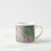 Pink Tulip Wavy Textur Espressotasse (Rechts)