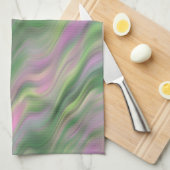 Pink Tulip Wavy Textur Geschirrtuch (Viertel Falte)