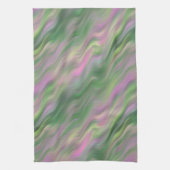 Pink Tulip Wavy Textur Geschirrtuch (Vertikal)