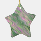 Pink Tulip Wavy Textur Keramikornament (Links)