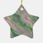 Pink Tulip Wavy Textur Keramikornament (Hinten)