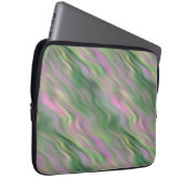 Pink Tulip Wavy Textur Laptopschutzhülle (Vorne Rechts)