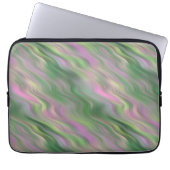 Pink Tulip Wavy Textur Laptopschutzhülle (Vorderseite)