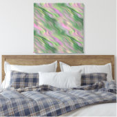 Pink Tulip Wavy Textur Leinwanddruck (Insitu (Schlafzimmer))
