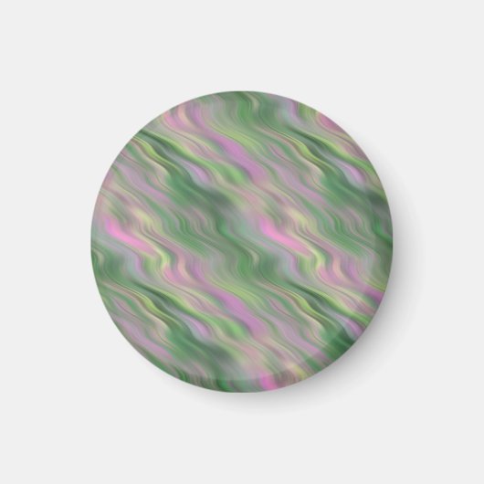 Pink Tulip Wavy Textur Magnet (Vorne)