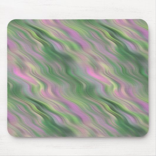 Pink Tulip Wavy Textur Mousepad (Vorne)