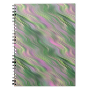 Pink Tulip Wavy Textur Notizblock