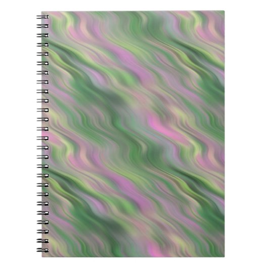 Pink Tulip Wavy Textur Notizblock (Vorderseite)