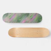 Pink Tulip Wavy Textur Skateboard (Horizontal)