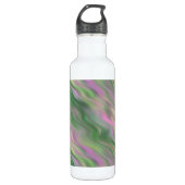 Pink Tulip Wavy Textur Trinkflasche (Vorderseite)