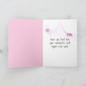 Pink Tulip wird bald gut Karte (Innenseite)