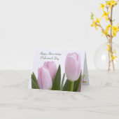 Pink Tulips Administrative Professionals Card Karte (Gelbe Blume)