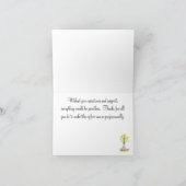 Pink Tulips Administrative Professionals Card Karte (Innenseite)