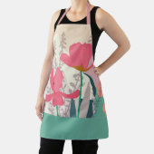 Pink Tulips Artistic Modern Color Blocks Schürze (InSitu)
