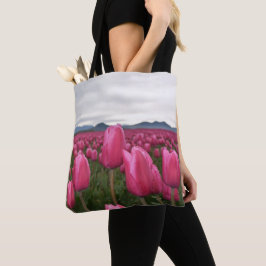 Pink Tulips Blume Tasche