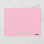 Pink Tulips Border ~Danke Karte (Rückseite)