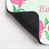 Pink Tulips Boss Mousepad (Ecke)