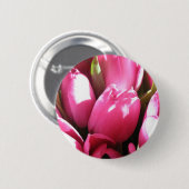 Pink Tulips Button (Vorne & Hinten)