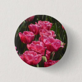 Pink Tulips Button