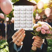 Pink Tulips & Capsules Krankenpflege Abschluss Adr Adressaufkleber