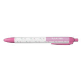 Pink Tulips Custom Name Pen Kugelschreiber (Unterseite)