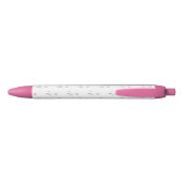 Pink Tulips Custom Name Pen Kugelschreiber (Rückseite)