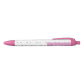 Pink Tulips Custom Name Pen Kugelschreiber (Oberseite)