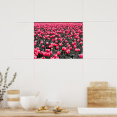 Pink Tulips Field Poster (Küche)