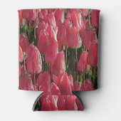 Pink Tulips Floral Dosenkühler (Vorderseite)