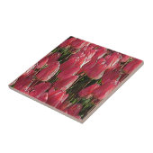 Pink Tulips Floral Fliese (Seite)