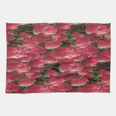 Pink Tulips Floral Geschirrtuch (Horizontal)