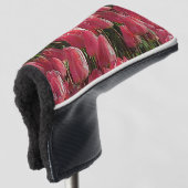 Pink Tulips Floral Golf Headcover (3/4 Vorderseite)