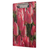 Pink Tulips Floral Klemmbrett (Links)