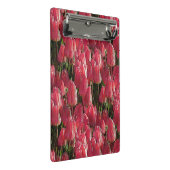 Pink Tulips Floral Mini Klemmbrett (Schrägansicht)