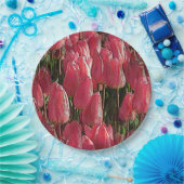 Pink Tulips Floral Pappteller (Party)