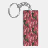 Pink Tulips Floral Schlüsselanhänger (Vorderseite links)