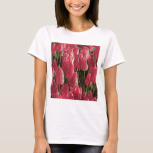 Pink Tulips Floral T-Shirt