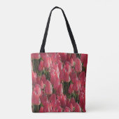 Pink Tulips Floral Tasche (Rückseite)