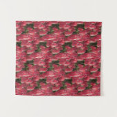 Pink Tulips Floral Wandteppich (Vorderseite (Horizontal))