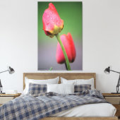 Pink Tulips Fotografie Canvas Print Leinwanddruck (Insitu (Schlafzimmer))