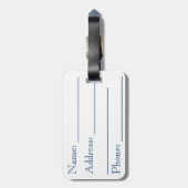 Pink Tulips Gepäckanhänger (Rückseite vertikal)