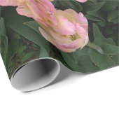 Pink Tulips Geschenkpapier (Rolleneckpunkt)