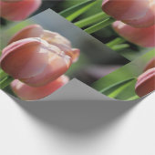 Pink Tulips Geschenkpapier (Ecke)