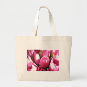 Pink Tulips Jumbo Stoffbeutel