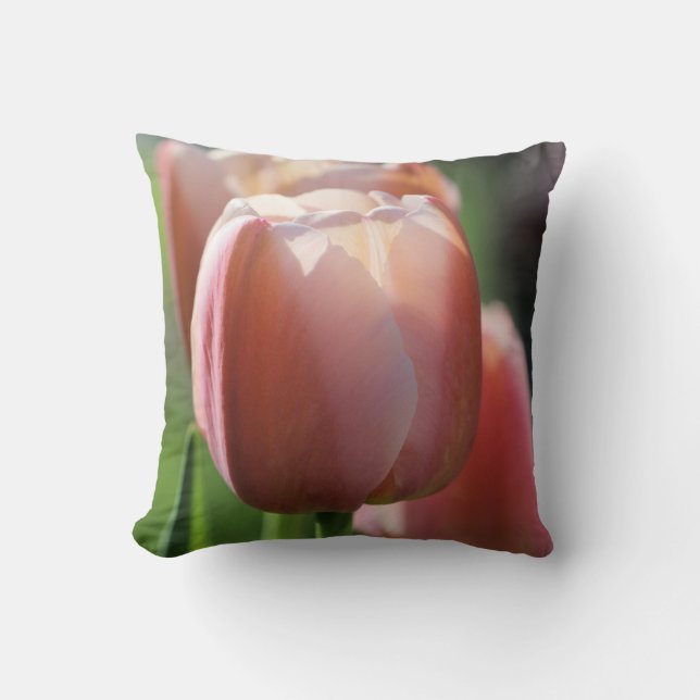 Pink Tulips Kissen (Vorderseite)