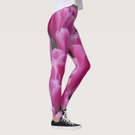 Pink Tulips Leggings